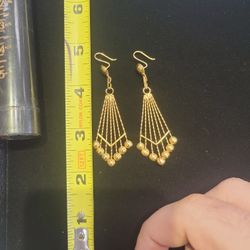 10k Gold Earrings 3.6g