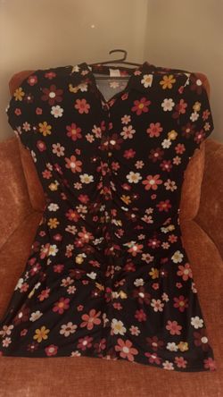 Retro flowered dress