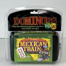 Double 12 Dominoes Mexican Train Number to Go Travel Size with Zip Up Case