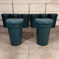 New 50 Gal. Trash Can with Wheels and Lid