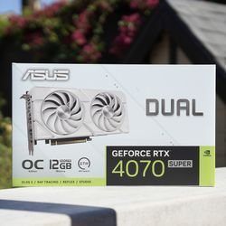 ASUS Dual GeForce RTX 4070 SUPER EVO White OC