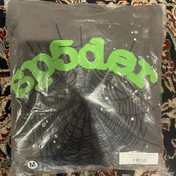 SLATE GREY SP5DER HOODIE