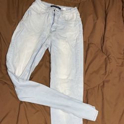 Fashion Nova Jeans High Waisted Light Blue Juniors Size 7