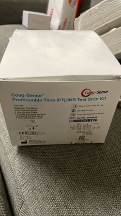 Coach sense Prothrombin time  (pt)/INR test strip kit