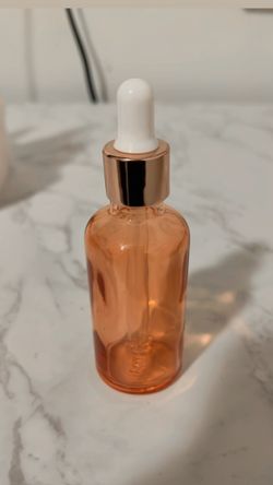 Rose Gold Glass dropper Bottles
