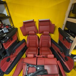 11-13 BMW E92 328 335 i Xi 2 door only RED INTERIOR PACKAGE SEATS heated