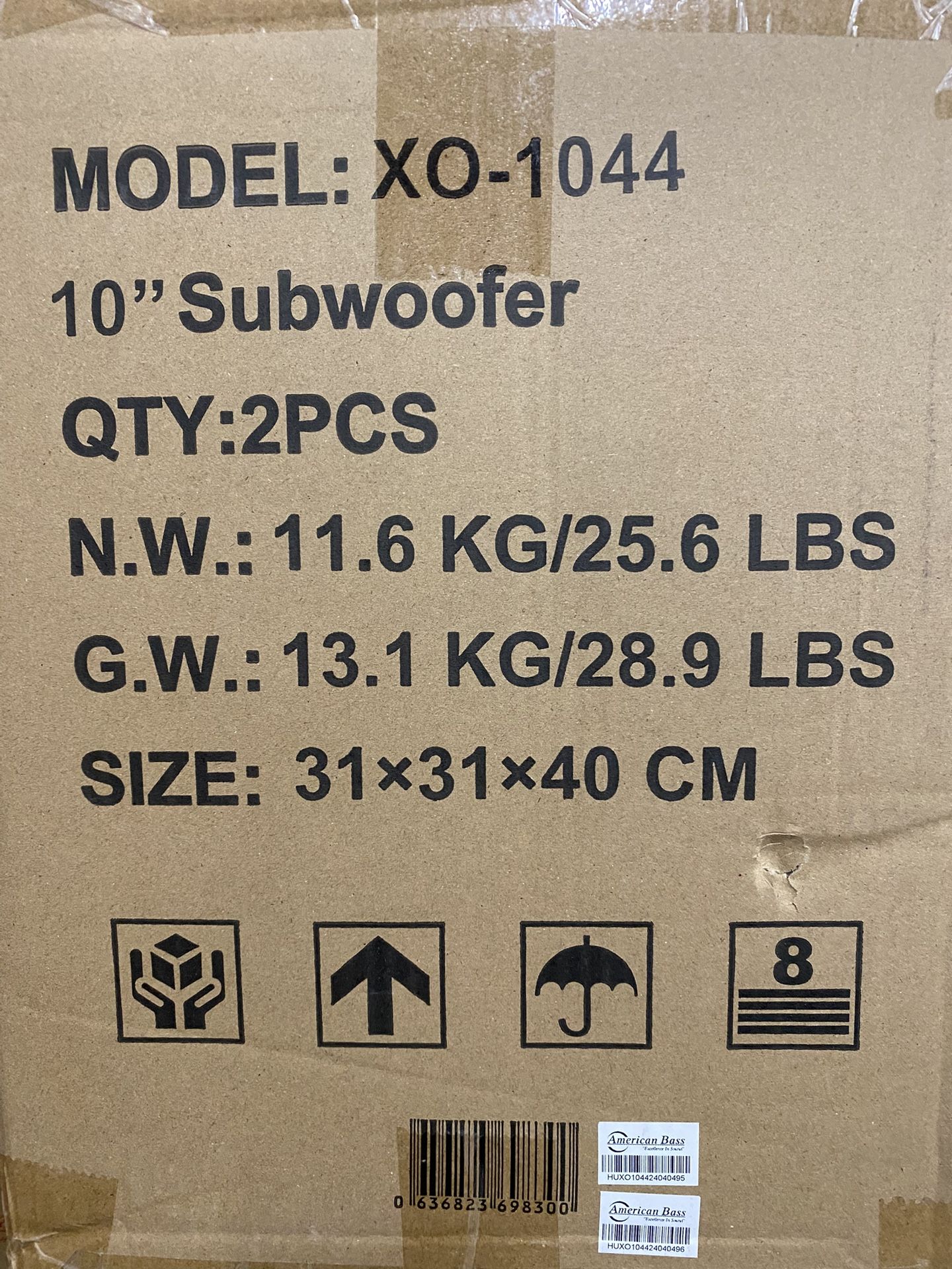 2 American Bass Xo 12s New