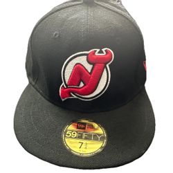 NJ Devils Fitted NEW NE Hat 59Fifty Size 7 3/4