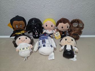 Star Wars Itty Bitties & Clip-On | Lot of 8 | Leia, Luke, Solo, RD-D2, Chewbacca