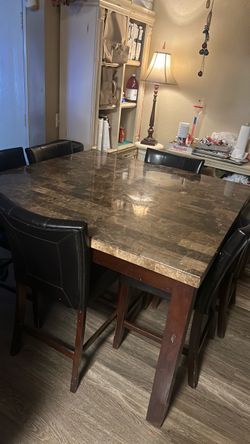 Brown marble Table
