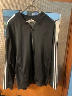 Adidas track jacket XL black and white