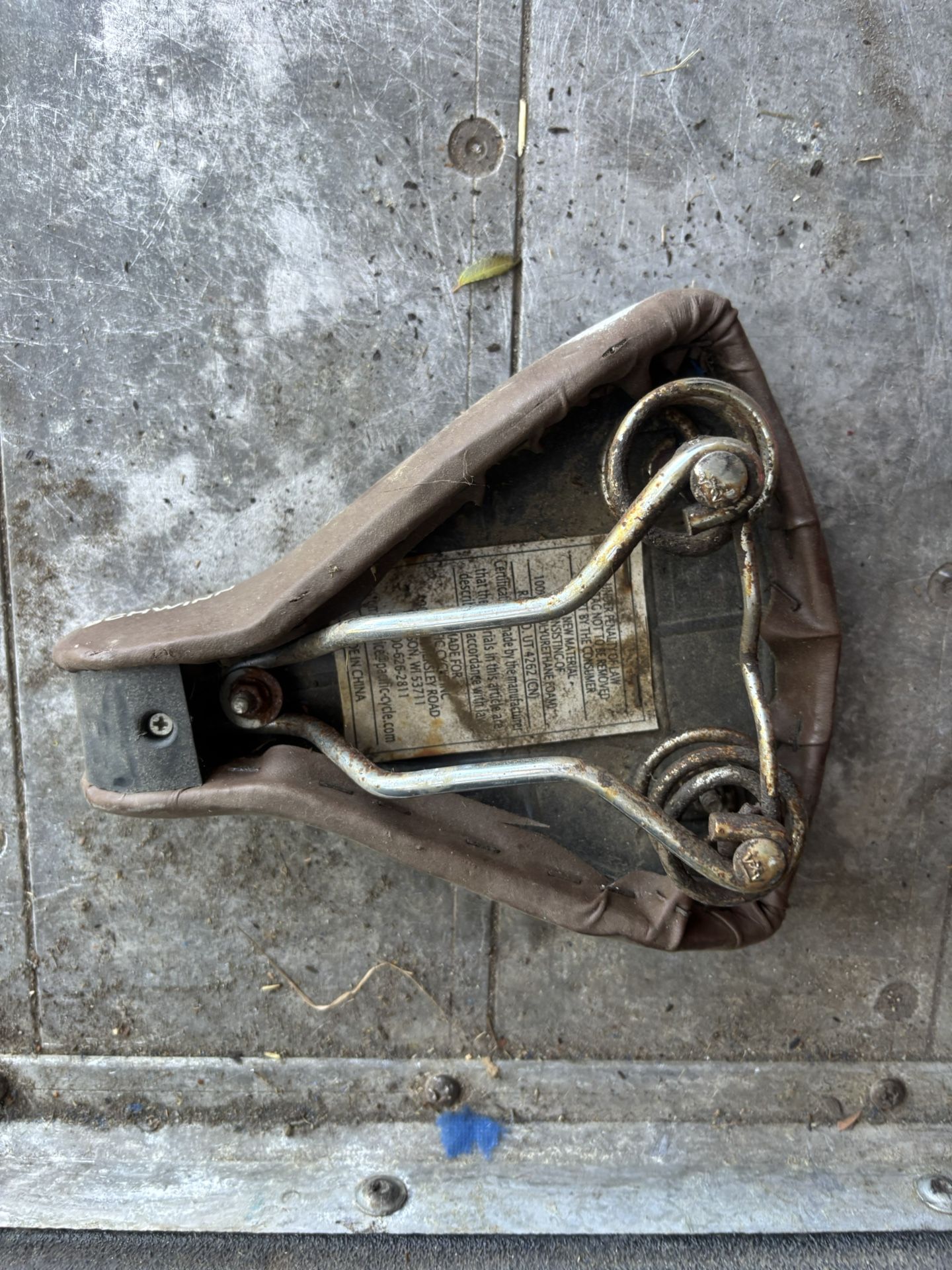 Vintage Schwinn Seat Brown