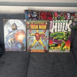 Comic Style Marvel Wall Canvas