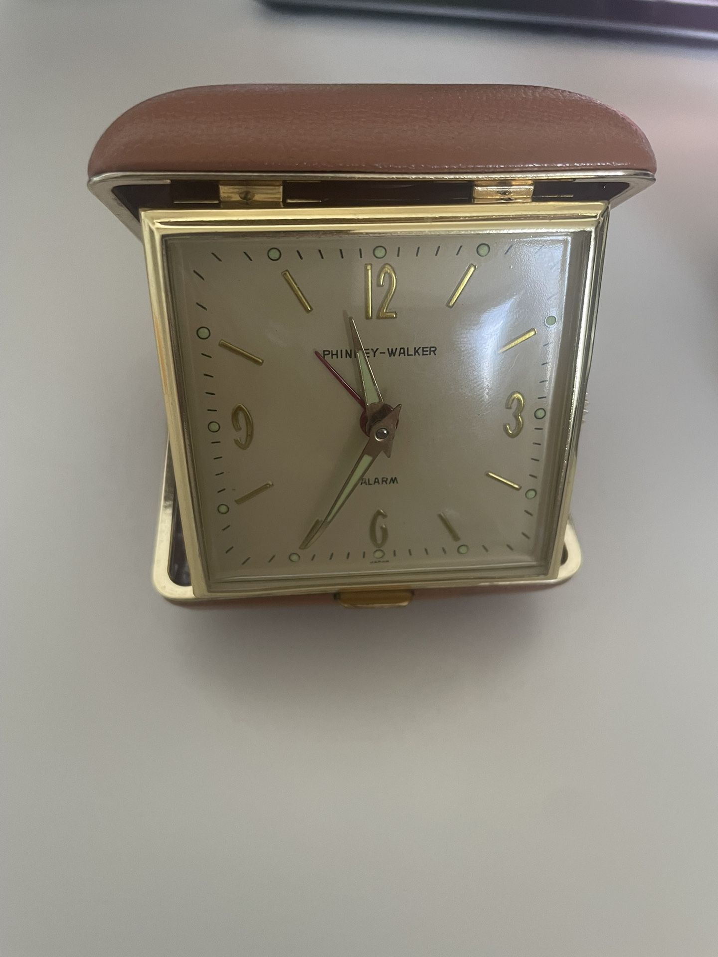 Vintage Phinney-Walker Travel Alarm Clock - Phinney Walker Alarm Clock Made in Japan