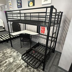 Bunk Bed With Desk 