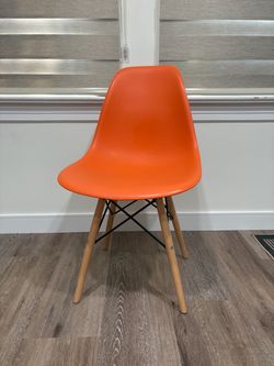 Orange Mid-Century Modern Dining Chair