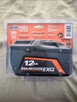 ​RIDGID 18V 12Ah MAX Output EXP Battery - Brand New Sealed
