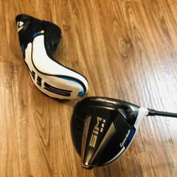RH Taylormade Sim Max Driver with Head Cover