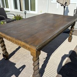 Solid Wood Dining Table.