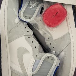 JORDAN 1 ZOOM WHITE RACER BLUE sz9.5