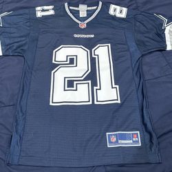 Dallas Cowboys NFL Ezekiel Elliott #21 Fanatics Navy Blue Jersey Size Small