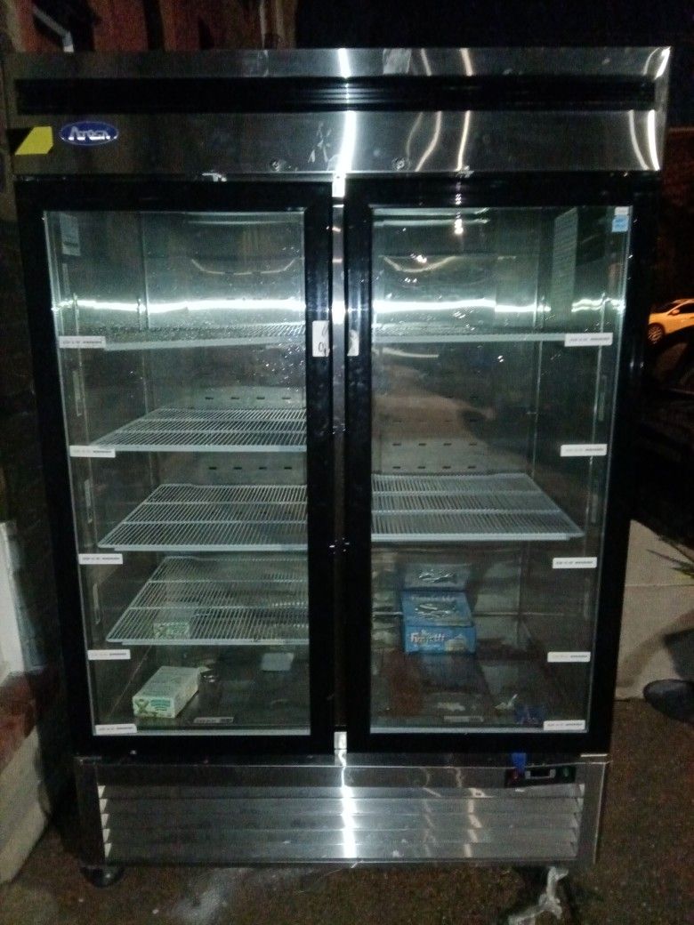 Commercial Double Glass Doors Refrigerator