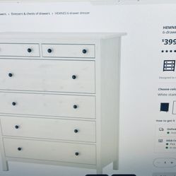 Hemnes Ikea Full Size Bed Dresser and Night Stand 