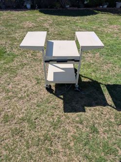 Mobile Workstation / Craft Cart on Wheels - Off-White