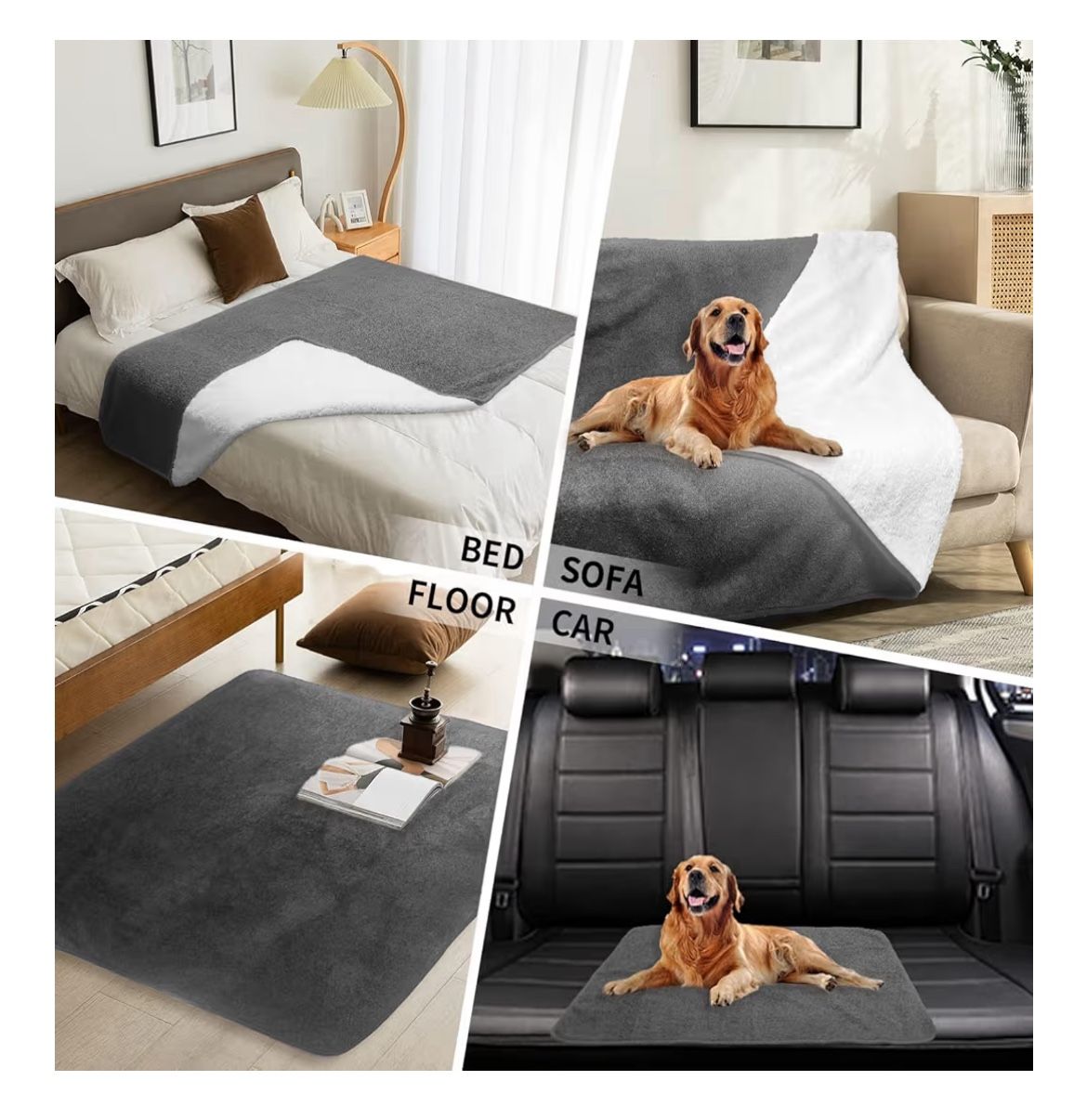 Waterproof Blanket, Throw Blanket for Bed Intimacy Squirt Pleasure, Large Dog Pet Blankets Couch Sofa Protector, Blanket for Adults Dogs Cats, 60x80