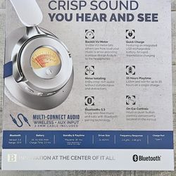 Brookstone Wireless Metered Headphones 