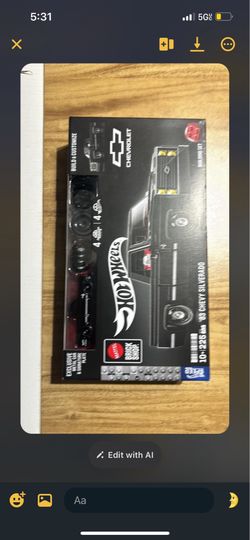 Hotwheels brick shop Chevy truck 83 Silverado