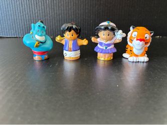 Fisher Price Disney’s Aladdin Lot of 4 Little People Figurines