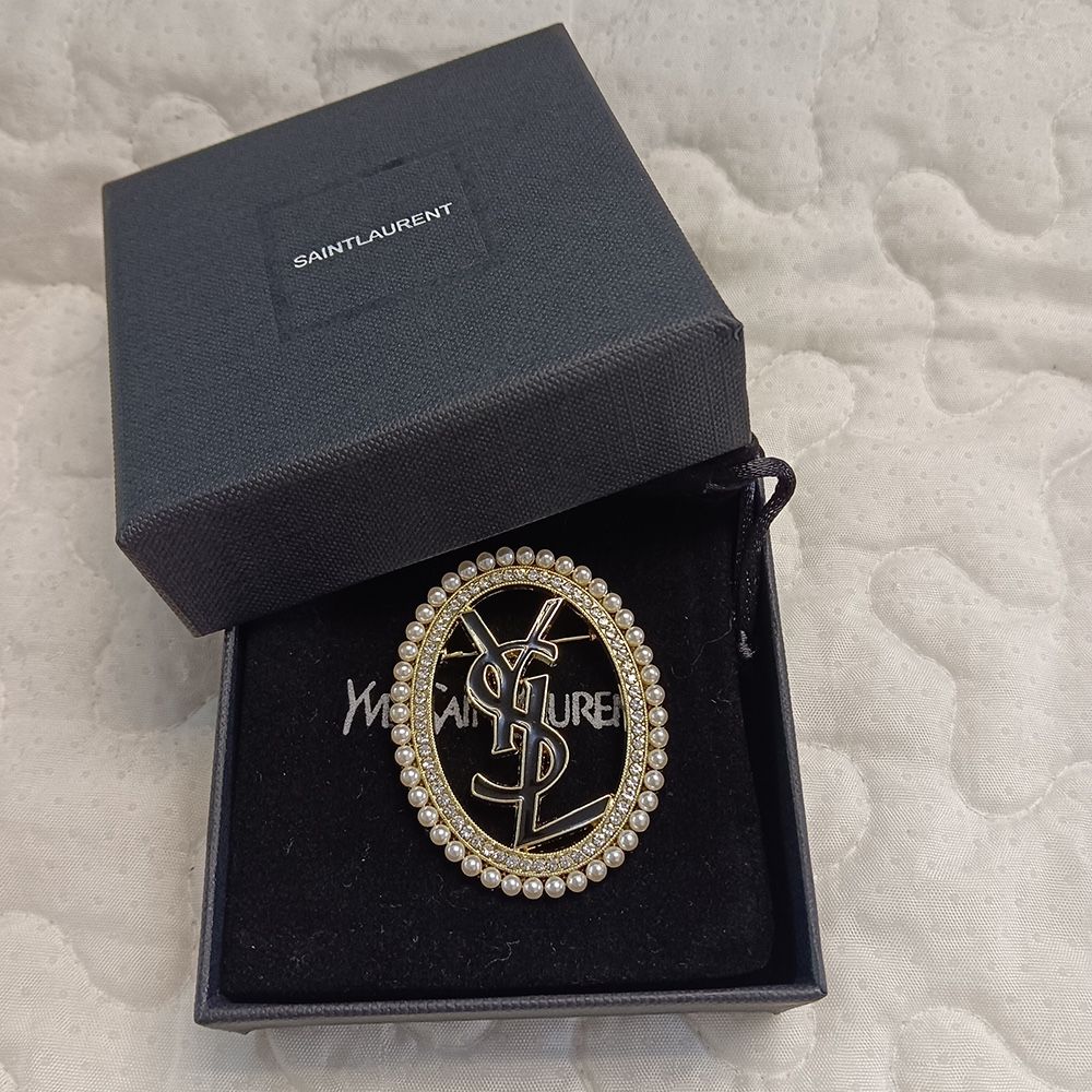 Yves Saint Laurent Pearl Brooch