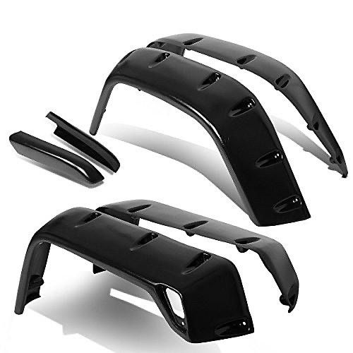 97-06 JEEP WRANGLER BLACK 4 Pcs Side Wheel Fender Flares