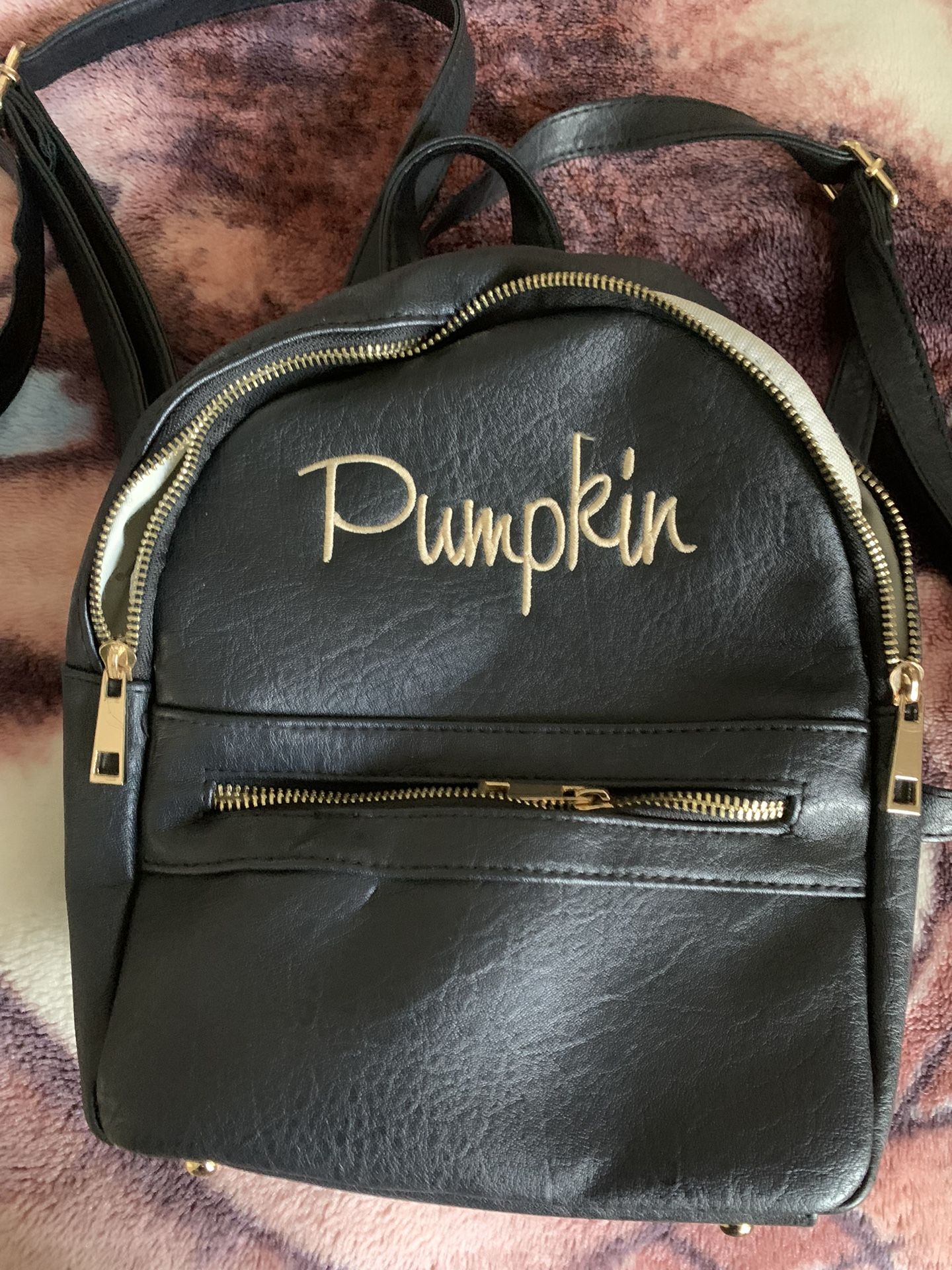 Backpack purse “ Pumpkin “