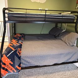 Bunk Bed Twin Over Full + Mattresses