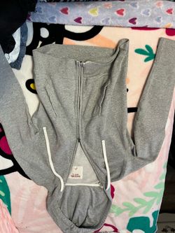 Grey zip up size M