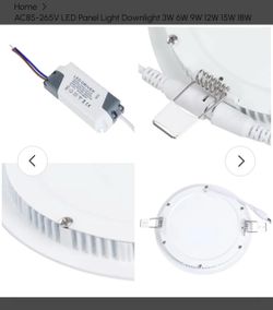Led panel light fixture