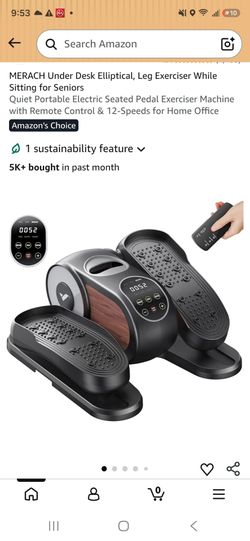 MERACH Under Desk Elliptical Leg Exerciser
