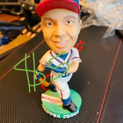 2001 Chipper Jones Bobblehead Atlanta Braves (small Defect)