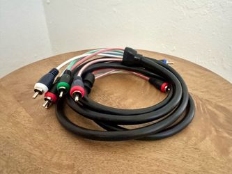 Premium Component Video and Stereo Audio RCA Cable (5-RCA A/V Cable)
