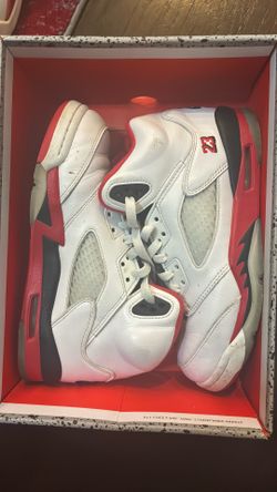 Jordan’s Retro 5” Red , black&white