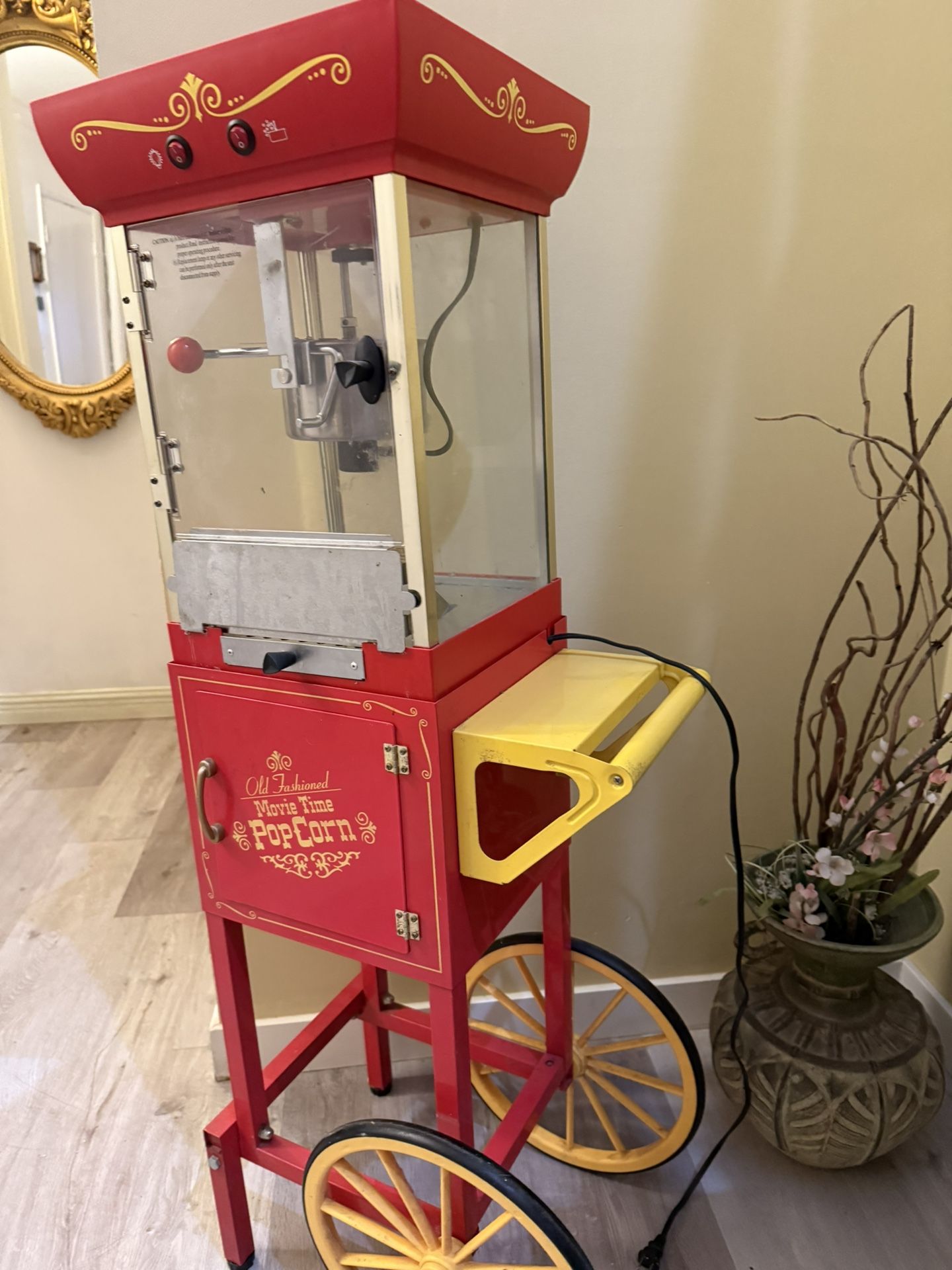 Nostalgia Popcorn Machine 4 Feet Tall X 15 Inches Wide