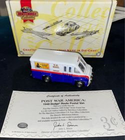 Matchbox Yesteryear Dodge 1948 Route United Postal Van 1:43 Smokey (READ DESC)
