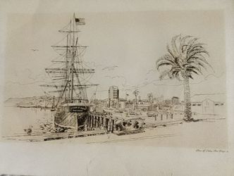 Star of India sketch  ,13x8 by Gaston
