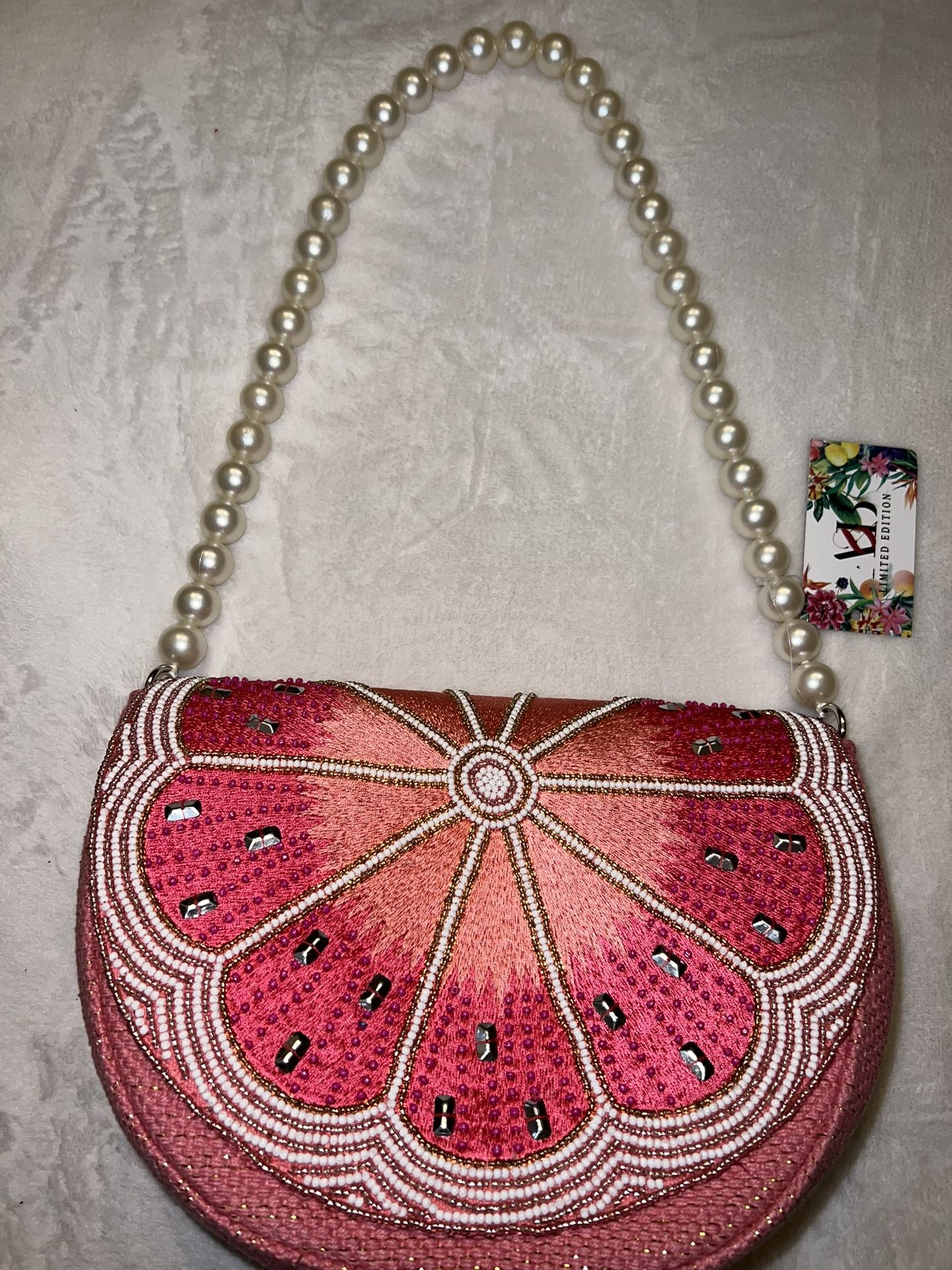 Pearl Beaded Shoulder Bag