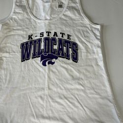 New K-State Wildcats Women’s White, Purple &Black Size S  With Tag