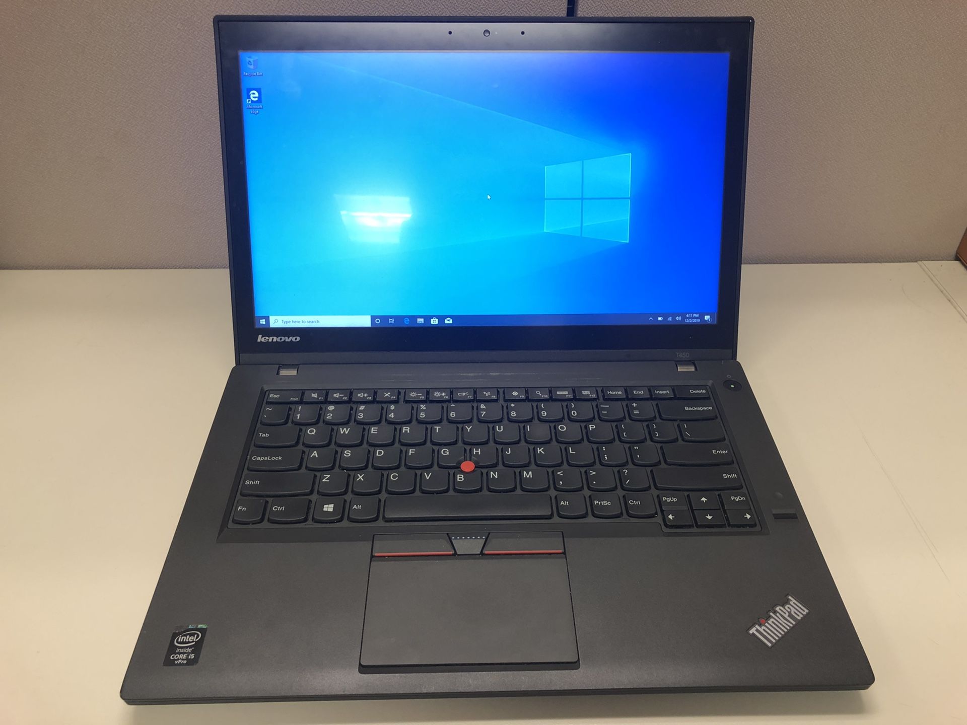 Lenovo ThinkPad T450 Laptop Notebook Intel Core i5 12GB RAM 256GB SSD 14”