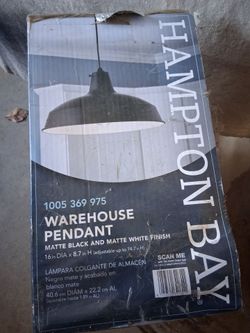Hampton Bay warehouse pendant lights