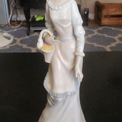 Porcelain Woman With Flowers